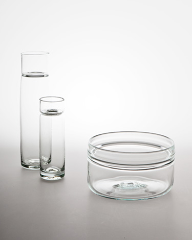 3 Glasgefässe | © Mira Möbius - Porzellan und Produktdesign | Foto: © Matthias Ritzmann